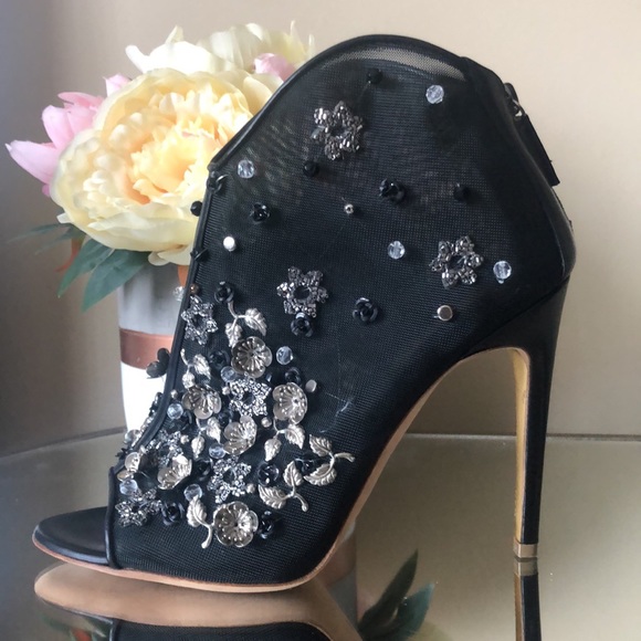 NEW Rupert Sanderson Black Studded Accents Boots - Picture 14 of 16